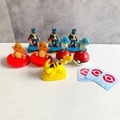 ポケモン マクドナルド マック ハッピーセット おもちゃ 第一弾コンプセット ピカチュウ×1 ヒトカゲ2 ゼニガメ×2 メガルカリオ×3