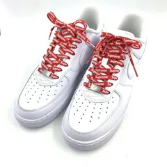【中古】Supreme×NIKE AIR FORCE1 1 Low White サイズ27cm CU9225-100 ナイキ シュプリーム[24]