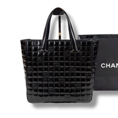 CHANEL シャネル チョコバー トートバッグ エナメル マトラッセ 