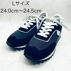 【新品 訳あり】イング   クラシカルスニーカー 　Lサイズ　黒のサムネイル