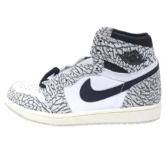 NIKE (ナイキ) Air Jordan 1 High OG White Cement/Safari エアジョーダン1 ハイ OG ホワイトセメント/サファリ ハイカットスニーカー グレー DZ5485-052 US9/27cm