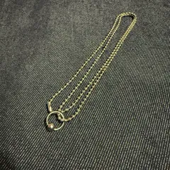 ボディピアス ボールチェーン ネックレス ステンレス シルバー キャプティブビーズリング YKK ボール リング アクセサリー