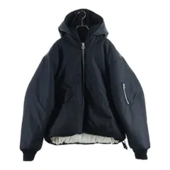 OAMC (オーエーエムシー) Cropped Hood Bomber Jacket クロップドボンバージャケット ブラック PCM2OB01A-NY002-99のサムネイル