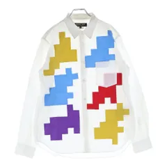 COMME des GARCONS HOMME DEUX (コムデギャルソン オムドゥ) 24SS AD2023 パッチワーク 長袖 シャツ ホワイト/マルチ DM‐B046のサムネイル