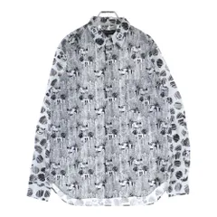 COMME des GARCONS HOMME DEUX (コムデギャルソン オムドゥ) 22SS AD2021 × DISNEY mickey mouse ディズニー ミッキーマウス 総柄 長袖 シャツ ホワイト/ブラック DI‐B035のサムネイル