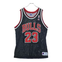 CHAMPION (チャンピオン) NBA Michael Jordan Chicago Bulls Jersey シカゴブルズ ユニフォーム ノースリーブタンクトップ ブラックレッド