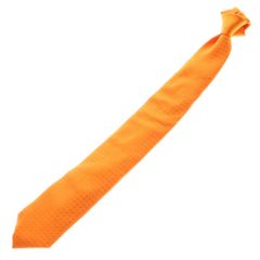 箱付 美品】HERMES エルメス ネクタイ ファソネ H柄 オレンジ シルク
