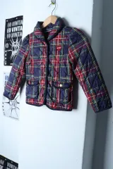 W(F) Tommy Hilfiger トミーヒルフィガー ダウン アウター ジャケット 軽量 キッズ キルティング CHECK Kitsch-17961