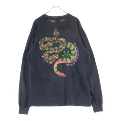READY MADE (レディメイド) LS T-SHIRT SNAKE ダメージ加工 スネーク 長袖Tシャツ ロンT グレー RE-CO-BK-00-00-282のサムネイル