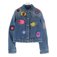 LOUIS VUITTON (ルイヴィトン) ×YK Short Denim W/Patche Jacket RW232J GM1 FOJA53 ×草間彌生 パッチショートデニムジャケット インディゴのサムネイル