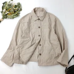 MUJI 無印良品 カポック混 二重ガーゼ キルトジャケット (72K＋0879)26H☆