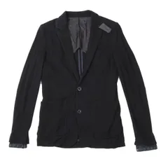 サカイsacai コットンワッフルテーラードジャケット 黒1のサムネイル