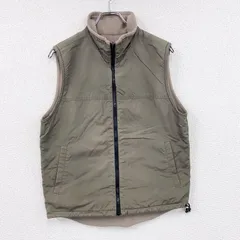 古着 used　00s　OLD UNIQLO　オールドユニクロ　フルジップフリースベスト　リバーシブル　ヴィンテージ　ベージュ