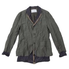 kolor カラー 21AW ケーブルニット ドッキングジャケット - メルカリ