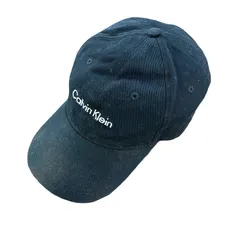 古着 used　Calvin Klein　カルバンクライン　6パネルキャップ　ベースボールキャップ　黒　ブラック　ワンサイズ　
