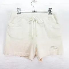 ジェラートピケ gelato pique ルームウェア ショートパンツ ボトムス イージー ロゴ アイボリー ※EKM