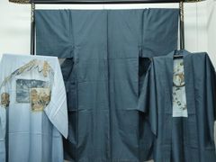 平和屋着物▽上質な紬　単衣　立涌文　正絹　逸品　AAAV2793fy 平和屋着物▽上質な紬 単衣 立涌文 正絹 逸品 AAAV2793fyの通販 by