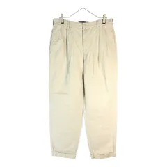 90年代 Polo by Ralph Lauren ポロ ラルフローレン HAMMOND PANT 2タック チノパンツ ポロチノ アイボリー(メンズ W34 L32)中古 古着 X5553