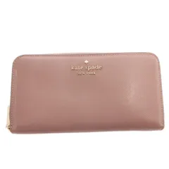 ケイトスペード KATE SPADE 長財布 ウォレット 小銭入れあり ラウンドファスナー レザー 茶 ブラウン /FF ■GY18