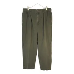 90年代 Polo by Ralph Lauren ポロ ラルフローレン ANDREW PANT 2タック チノパンツ ポロチノ グリーン(メンズ W36 L32)中古 古着 X5555
