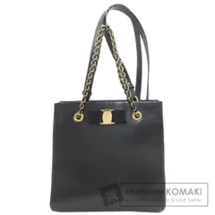 Salvatore Ferragamo サルヴァトーレフェラガモ ヴァラリボン 2WAY ハンドバッグ レザー レディース [中古]