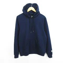 アンダーアーマー UNDER ARMOUR パーカー トップス スウェット 長袖 プルオーバー 薄手 ロゴ SM ネイビー スポーツウェア ※EKM