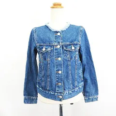 イング INGNI ジージャン ノーカラージャケット 長袖 M インディゴブルー ※EKM