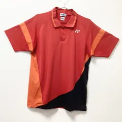 古着　美品　YONEX　ヨネックス　2018FW　ゲームシャツ　半袖　ポロシャツ　ユニセックス　2Lサイズ　ドライ　レッド　赤　10238　フィットスタイル　サンセットレッド　スポーツのサムネイル
