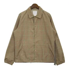 MISTERGENTLEMAN ミスタージェントルマン コーチジャケット ブルゾン 上着 チェック MGP-OT29 メンズ Mサイズ ブラウン アウター DM18315■のサムネイル