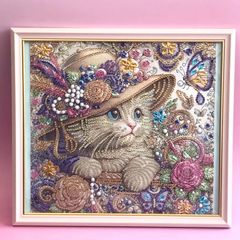 福祉施設制作】山桜うさぎ作 ピアス 「さくらの花（レジン）」NO.3582 