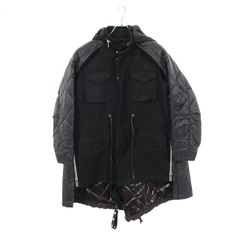 sacai Nylon Twill Mix Coat 黒 サイズ1 - メルカリ