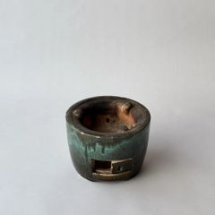 和楽 緑釉 聞香炉 香合 重香合 木製台付 香道具 茶道具 - メルカリ
