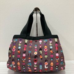 806 LeSportsac レスポートサック モリー トートバッグ ハンドバッグ ブラウン マトリョーシカ ハート レディース 軽量 カジュアル シンプル ブラウン