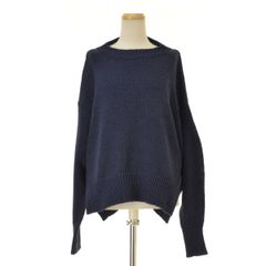 定価77,000円】ドゥーズィエムクラスTibi プルオーバーサマーニット紺