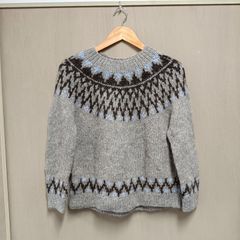 ★雑誌リンネル 雑誌FUDGE 掲載商品★ リフラティシップス liflattie ships ★アルパカ／羊毛100％★ ノルディッククールニット 【ONE SIZE】