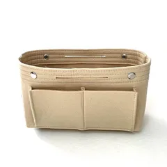 バッグインバッグ フェルト インナーバッグ 小物入れ バッグ ポーチ 整理 整頓 ベージュ