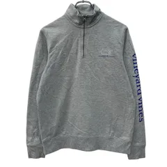 Vineyard Vines プリントスウェット トレーナー XS グレー バインヤード・バインズ ハーフジップ バックプリント 春秋物 a803-6075