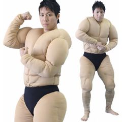 筋肉スーツ ベビーパウダー・ウィッグネット付き - メルカリ