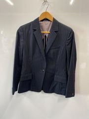 ピC311⚫︎green label relaxing⚫︎グリーンレーベルリラクシング⚫︎セットアップ⚫︎スーツ⚫︎ピンストライプ⚫︎ネイビー⚫︎背抜き⚫︎size40⚫︎メンズ