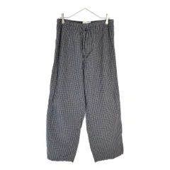 90年代 Calvin klein カルバンクライン パジャマパンツ チェック ネイビー(メンズ L)中古 古着 X5575のサムネイル