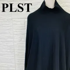 PLST プラステ ハイネックニット ウール オーバーサイズ 黒 M 0346K