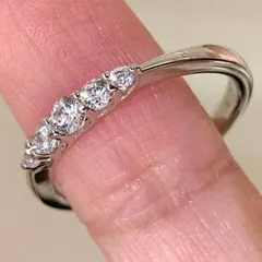 925シルバー モアサナイト オープンリング  ■2202