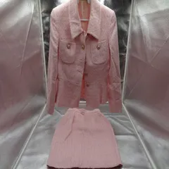 ROPE ロぺ ツイード セットアップ ジャケット ピンク 9号 スーツ スカート タイトスカート