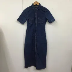 ZARA TRAFALUC ザラ ワンピース ロングスカート 半袖デニムワンピース ロングワンピース フロントボタン
