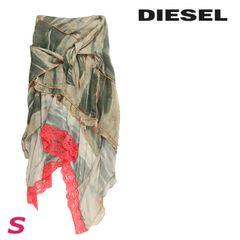 新品タグ付】DIESEL アシンメトリー 総柄 ビスチェ キャミソール 38 