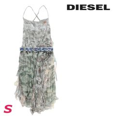 新品タグ付】DIESEL アシンメトリー 総柄 ビスチェ キャミソール 38 