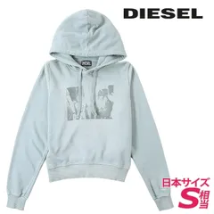 新品・未使用 ディーゼル DIESEL [Sサイズ相当] スウェットパーカー レディース グラフィックプリント オーバルDワンポイント刺繍 レギュラーフィット 長袖 F-REGGY-HOOD-G5