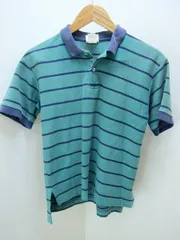 ■L.L.BEAN/エルエルビーン★緑ボーダーポロシャツ小さめS相当#F