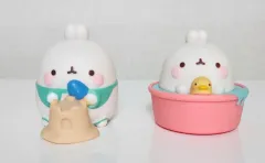 (まとめ) Molang フィギュア Molang の 夏休暇