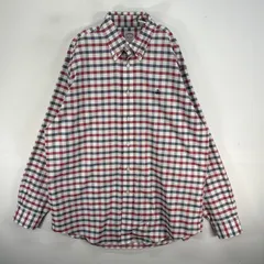 古着 ブルックスブラザーズ Brooks Brothers 長袖シャツ ロゴ 刺繍 チェック MADISON L  ホワイト系 マルチカラー メンズ
